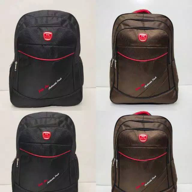 Tas ransel laptop kerja / sekolah backpak Polo ARN 91AR38 obral murah berkualitas free rain cover