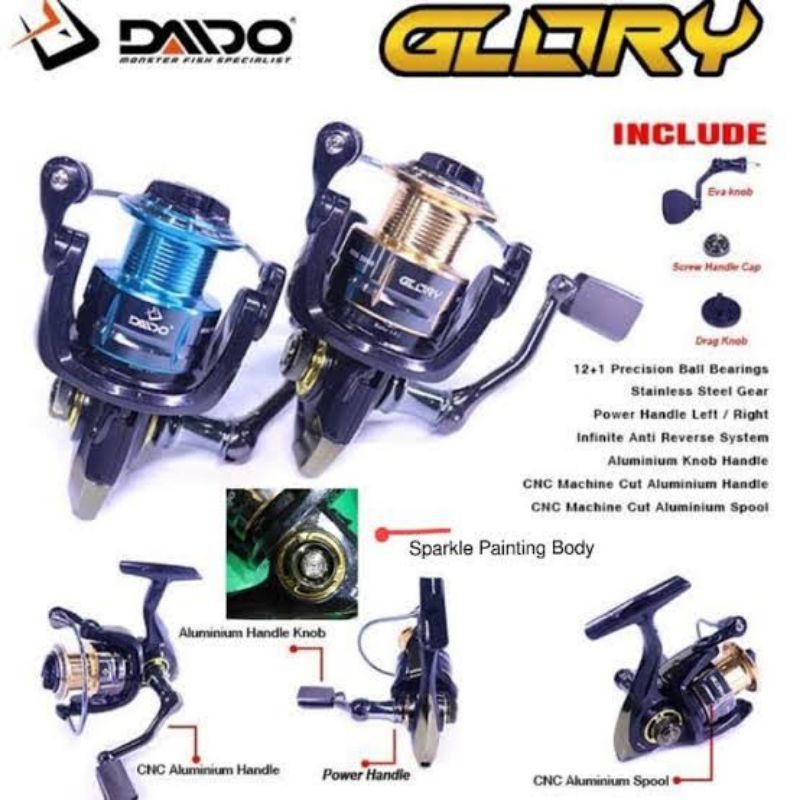 REEL DAIDO GLORY POWER HANDLE MURAH