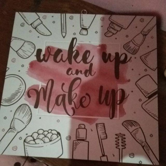 Pajangan Hiasan Dinding Kamar Walldecor Poster Make Up - 1pm