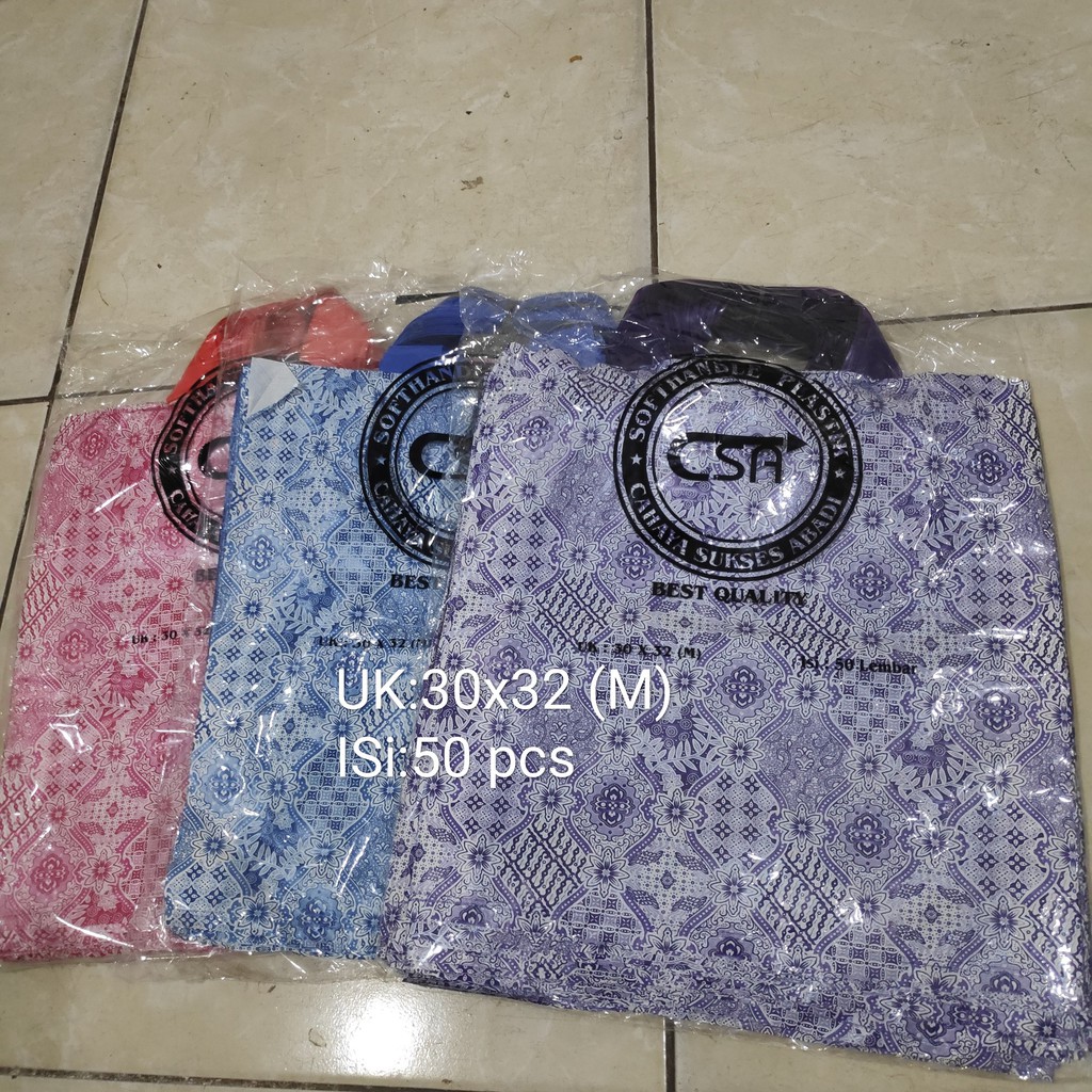 SOFTHANDLE UK 30 X 32 CM | KANTONG PLASTIK SOFTHANDLE - KANTONG BAJU