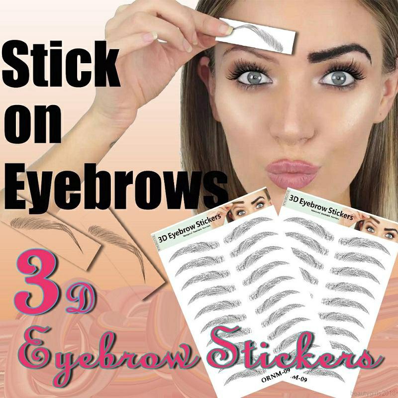 Eyebrow Tatto Sticker 3D Eyebrow Stiker Waterproof Lasting Stiker Alis