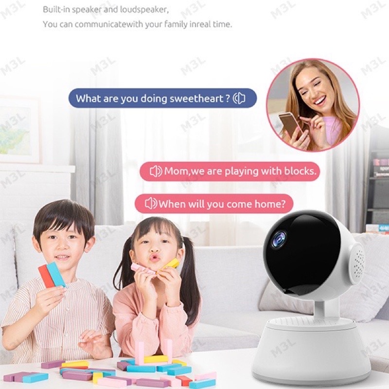 CAMERA CCTV Robot wifi Indoor Kamera IP Pengintai HD 720P infrared Murah - V380 Pro