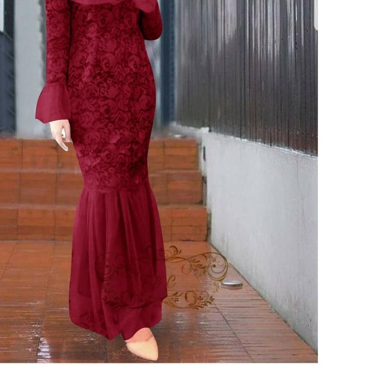 ❁ MAXI CHRISTALIA PAKAIAN MUSLIM WANITA BAJU KEUNDANGAN GAMIS DUYUNG FASHION WANITA GAMIS MUSLIM WAN