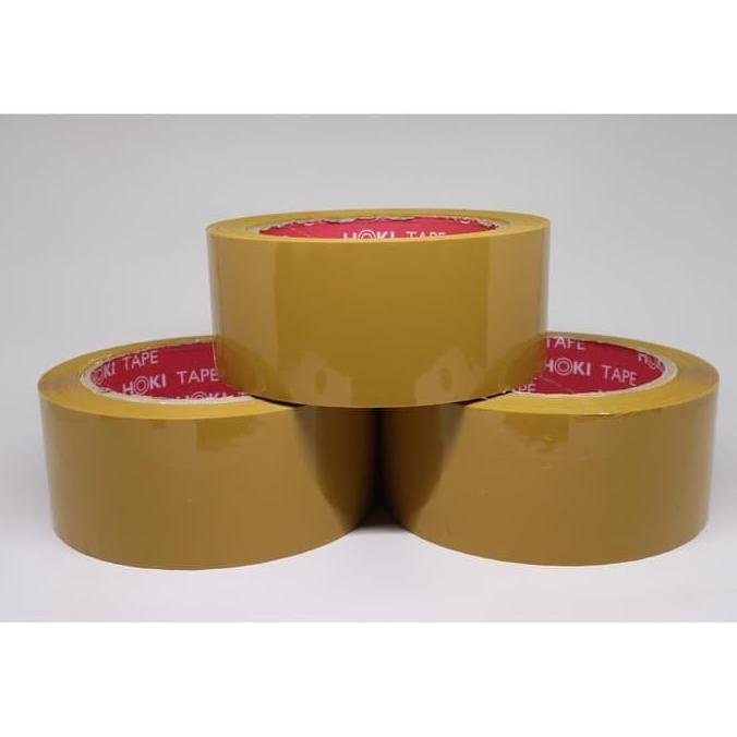 

PROMO SPESIAL LAKBAN BENING/COKLAT HOKI TAPE 100 YARD FULL 72 ROLL
