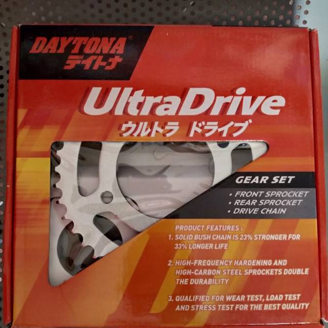 GIR SET GEAR RANTAI DAYTONA ORIGINAL YAMAHA MX KING 150 VIXION bukan sss TK sinnob