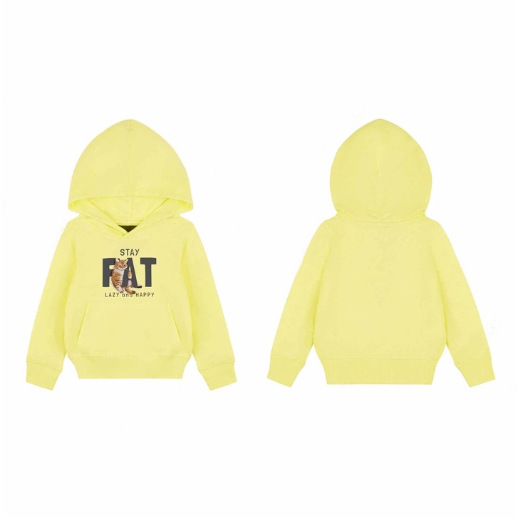 Hoodie Anak Stay Fat Hoodie Pakaian Fleece M - XL