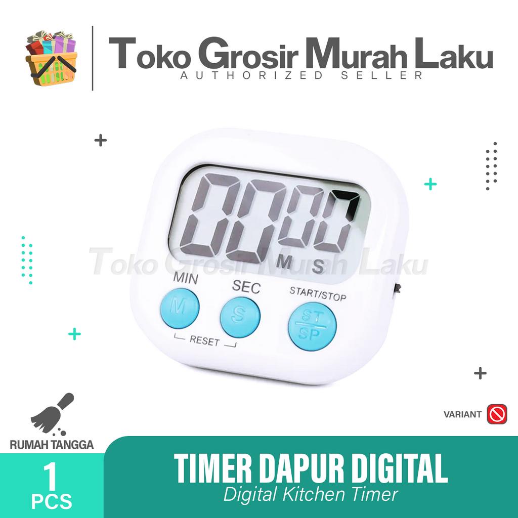 Digital Kitchen Timer Alarm Dapur Masak Clock Stopwatch Jam Digital