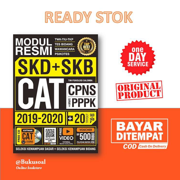 ORIGINAL BUKU CPNS  MODUL RESMI SKD SKB CAT  ASN CPNS  2021  