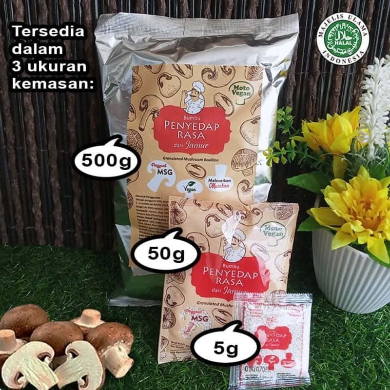 

MOTO VEGAN Kaldu Jamur 50gr - Bumbu Pengganti MSG Halal