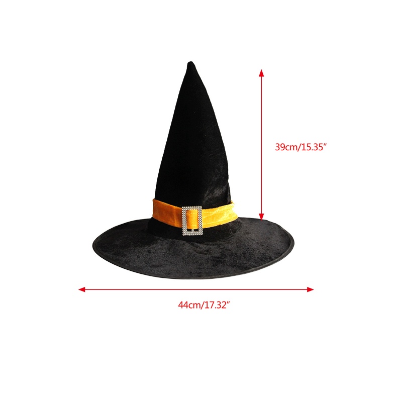 Zzz Topi Penyihir Bahan Velvet Untuk Pesta Halloween