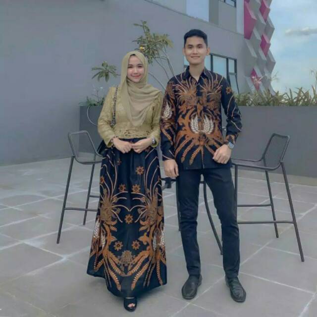 Maura Couple - Sania Ruffle Batik Couple Ori Ndoro Jowi