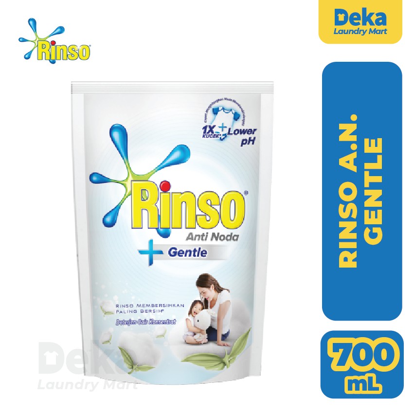 Rinso Anti Noda Gentle | Kemasan 700ml Pouch