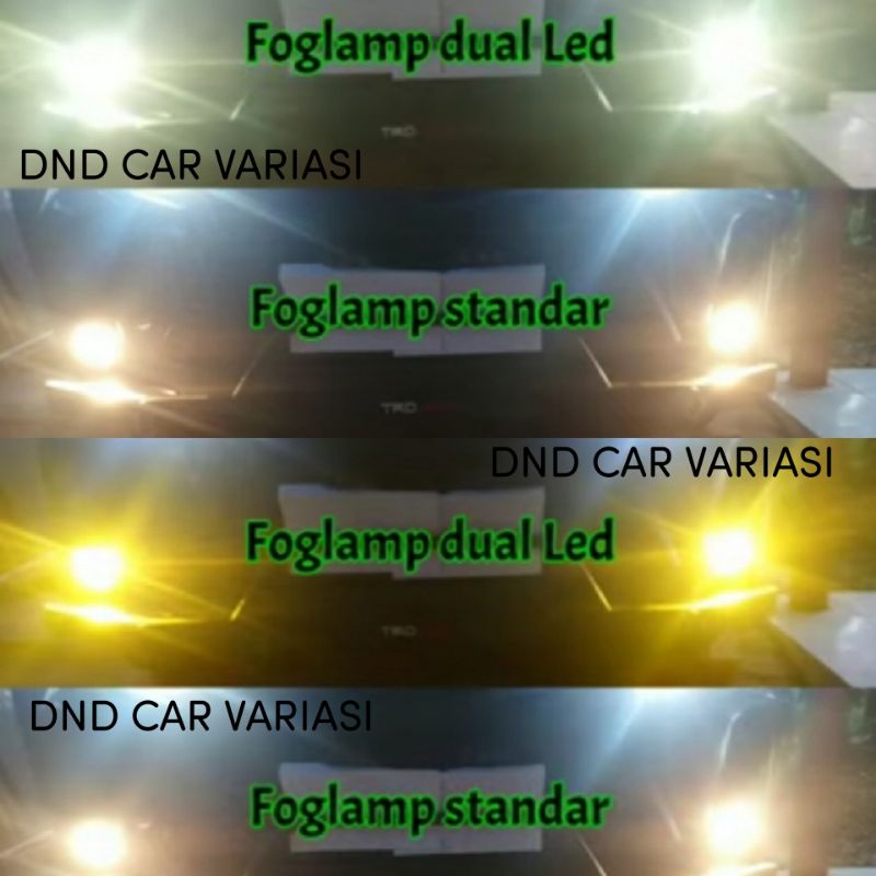 LED FOGLAMP H8 H11 H16 DUA WARNA PUTIH KUNING AVANZA AGYA AYLA BRIO MOBILIO FREED CALYA SIGRA