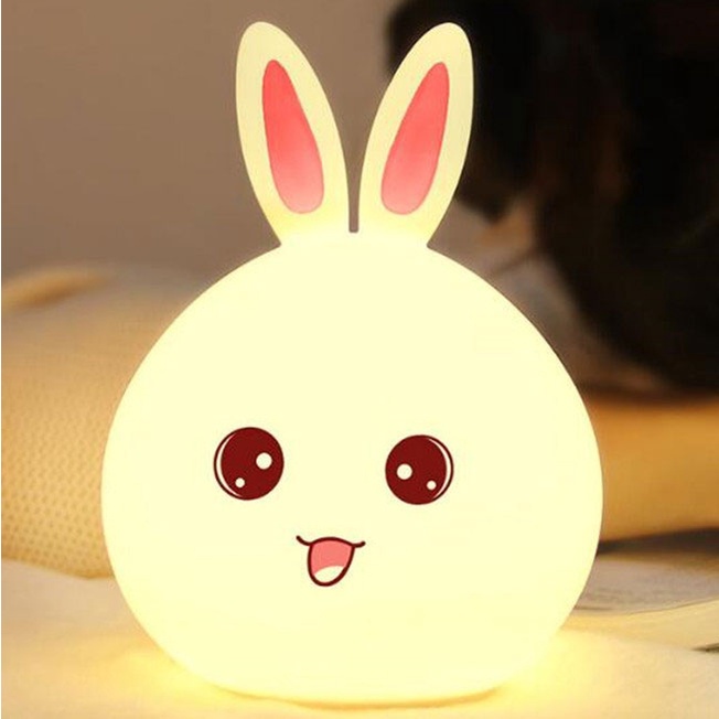 Lampu Tidur Anak LED RGB Light Model Kelinci