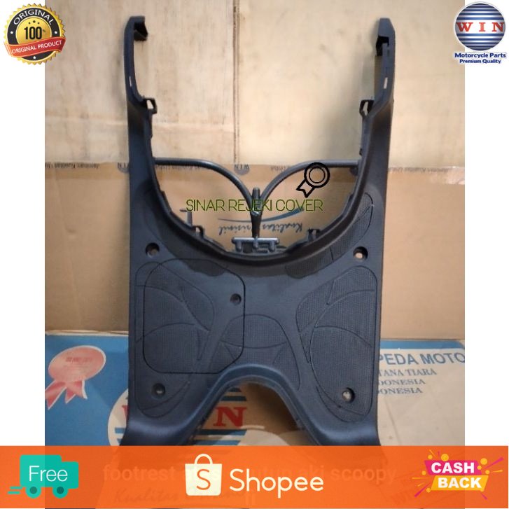 WIN - LANTAI BORDES DEK KAKI PIJAKAN SCOOPY FI 2014 2015 2016 K16 STATER KASAR