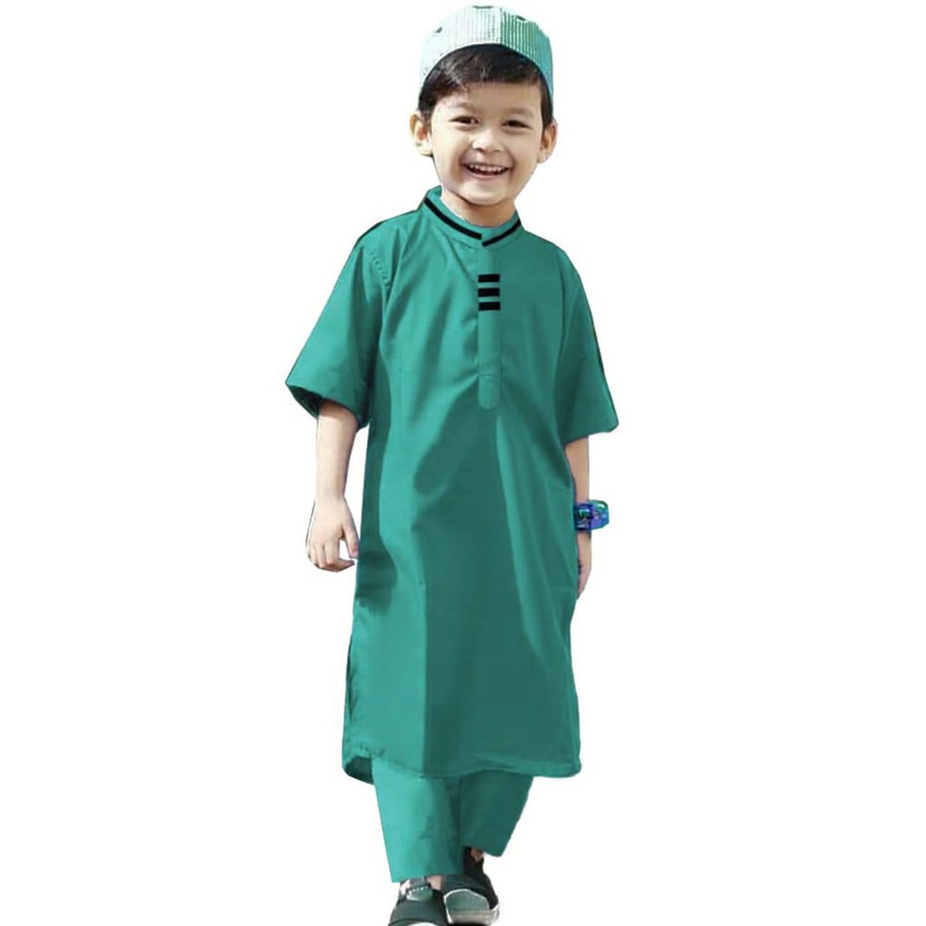 Stelan Baju Koko Pakistan Anak/ Koko Anak Termurah 1 - 10 Tahun