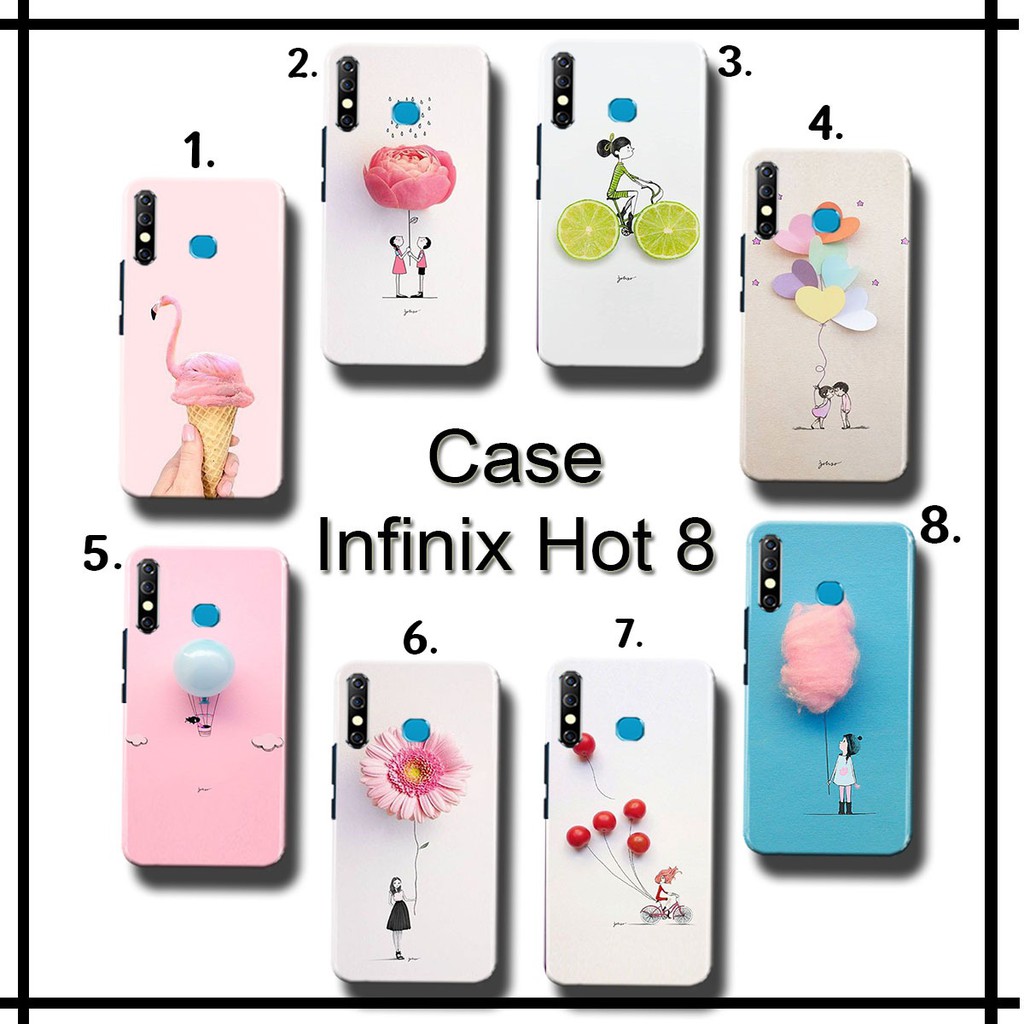 [009] Infinix Hot 8 ( type lain via chat ) Casing &amp; Cover Handphone Girly Bcs #1067