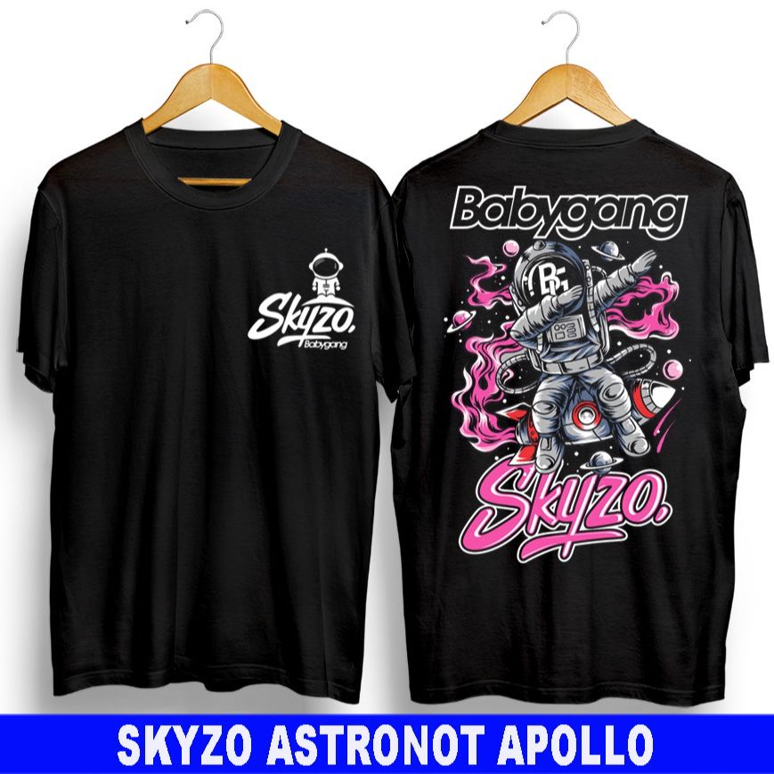 Brbie _KAOS T-SHIRT ATASAN PRIA/KAOS SKYZO ASTRONOUT APOLLO/KAOS TERBARU/KAOS JEPANG/BAJU DISTRO