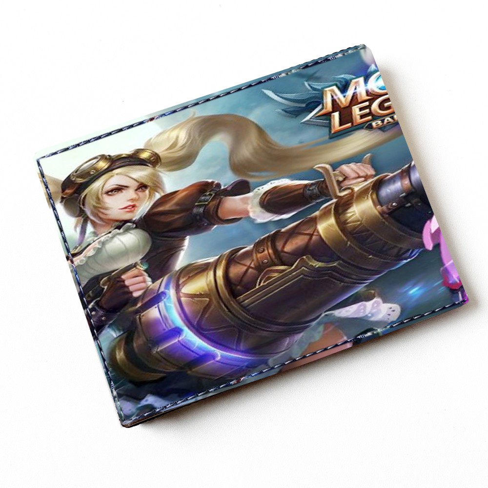 SHOPEE 6.6 SUPER SALE!! Dompet Anak Gamers Gambar Mobile Legend Dompet Kulit Pendek Dompet Anak Laki Laki ML19+ Bonus Box