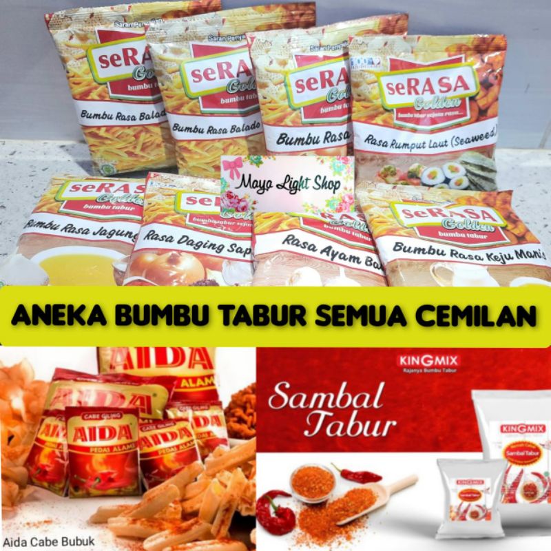 

Bumbu tabur premium shihlin makaroni kripik snack seaweed barbeque bbq hot balado halal bubuk perasa keripik popcorn ciki murah