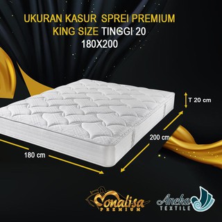 Oke Price AT Monalisa Premium Sprei  Uk 180 T 20 FREE 2 