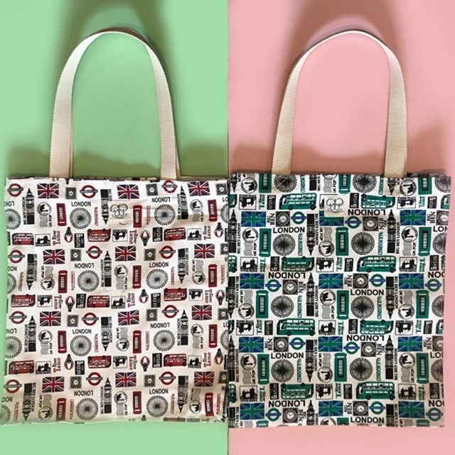 London Canvas Tote Bag