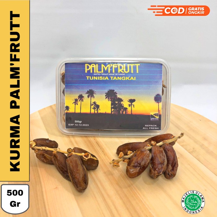 

Kurma Palm fruit 500gr / Palm frutt / kurma tunisia tangkai