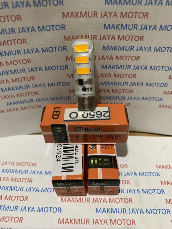 Bohlam, Lampu Storbo LED Kedip T13 Warna Orange, Biru, Hijau Stanlee Star