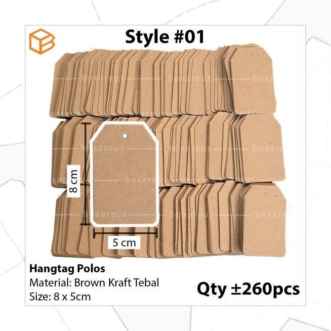 

Hangtag Kraft / Hang Tag / Label Harga / Label Baju - HTK