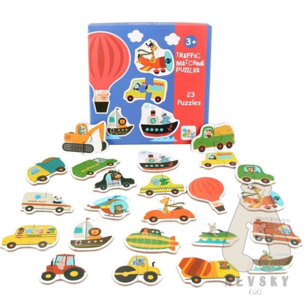 MAINAN EDUKASI FIRST PUZZLE MATCHING PUZZLE 2IN1 PUZZLE JIGSAW BOX BESAR