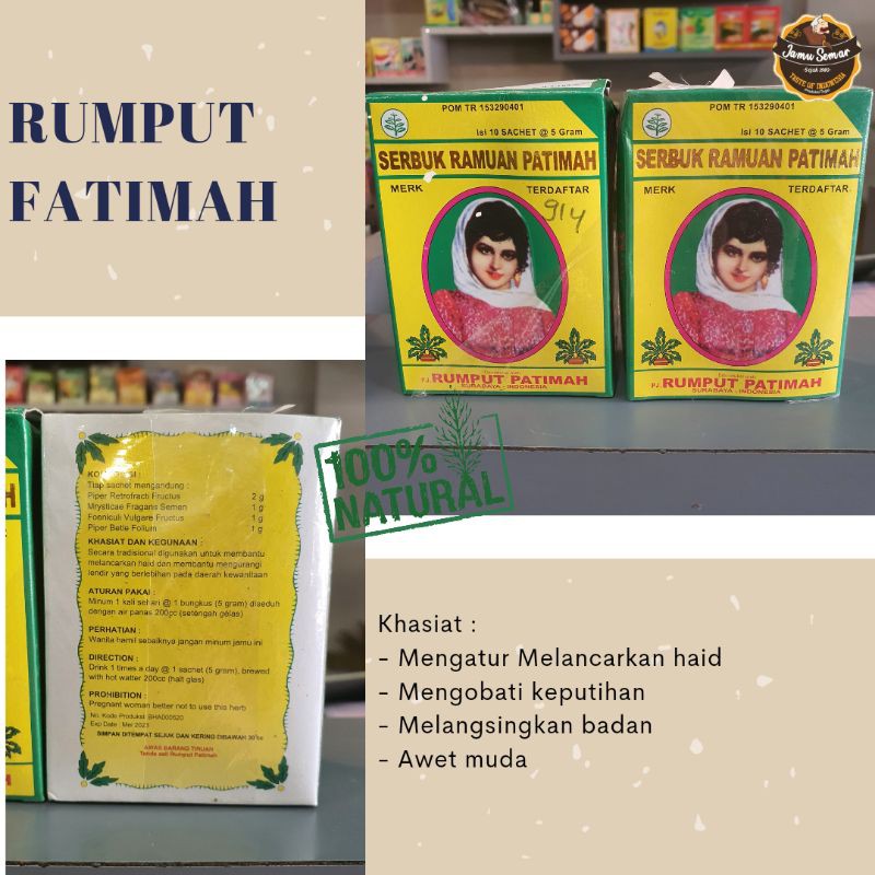 

Jamu Rumput Fatimah isi 10bks