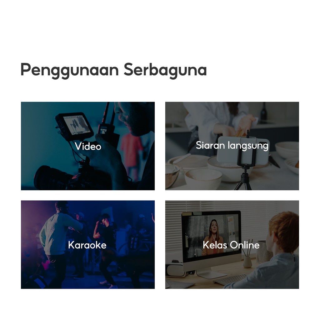MINISO Mikrofon Mini Kabel Mikrofon Portabel dengan Stand Siaran langsung KTV Livesteam Karaoke Nyanyian-8