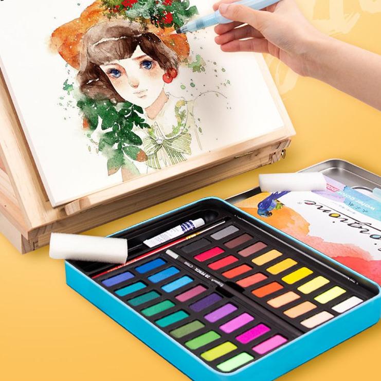 

READY!! Olla 36/48/56Water Color Set - Alat Cat Air Set (Termasuk Kuas dan Kertas Gambaran) - WC3