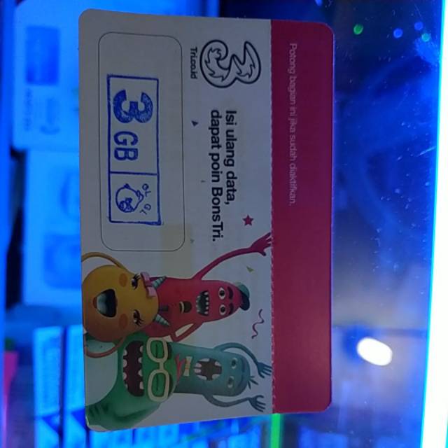 3 voucher 3GB+9GB+21GB(AON)