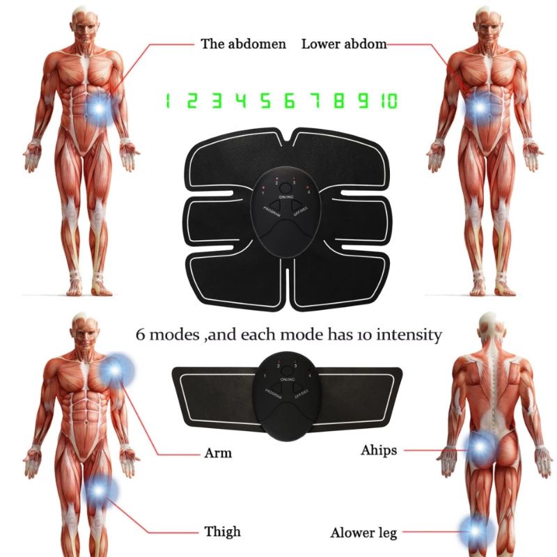 Training Fitness Gear Abs Stimulator Gym Penghancur Lemak Sixpad