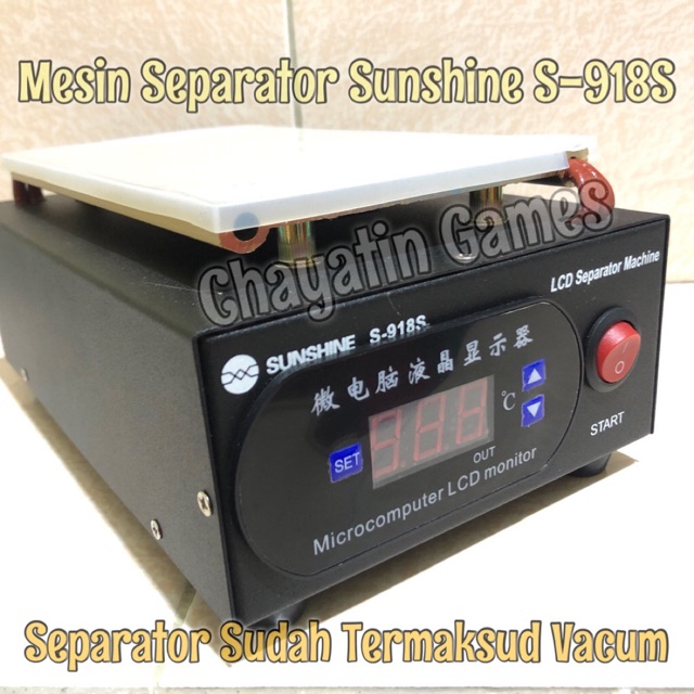 Mesin Separator Sunshine S-918S - Alat Pemisah LCD Touchscreen HP