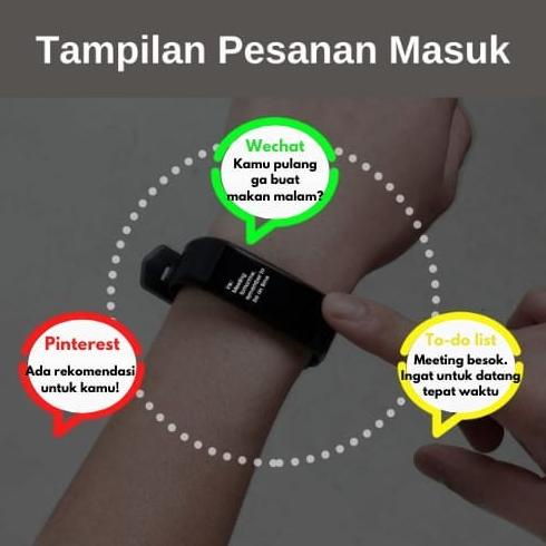 Jam Tangan Sporty 115 Plus Pro Smartwatch Detak Jantung Olahraga