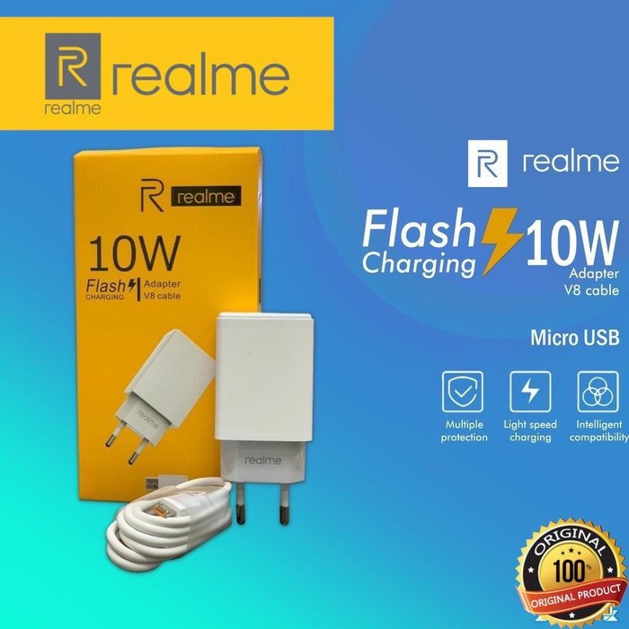 CHARGER REALME 10W FLASH CHARGING USB MICRO ORIGINAL CASAN REALME 3 5 PRO 3 6 6 PRO