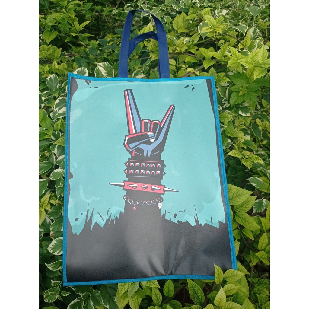 Tas Shopping Bag / Travel Bag / Totebag Custom Full Colour Design