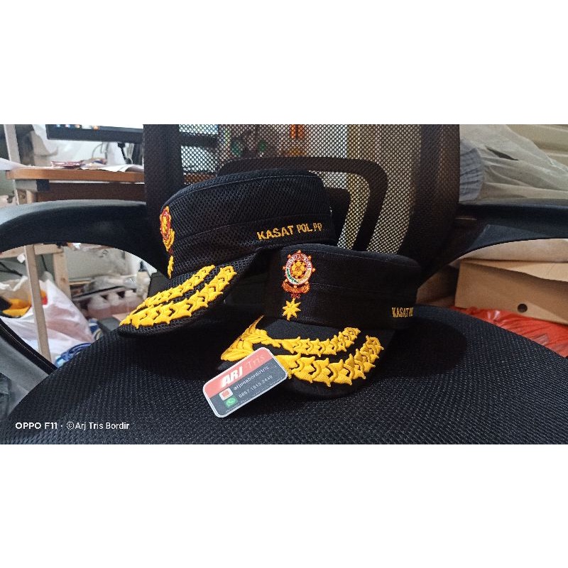 Topi Satpol PP Bordir Timbul