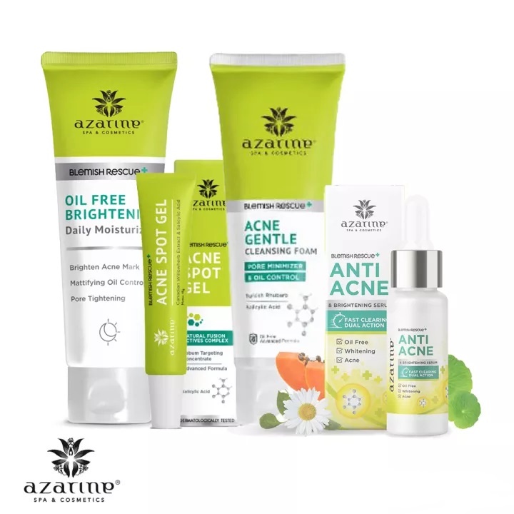 ✦SINAR✦ Azarine Anti Acne Facial Wash - Serum - Moisturizer - Spot Gel