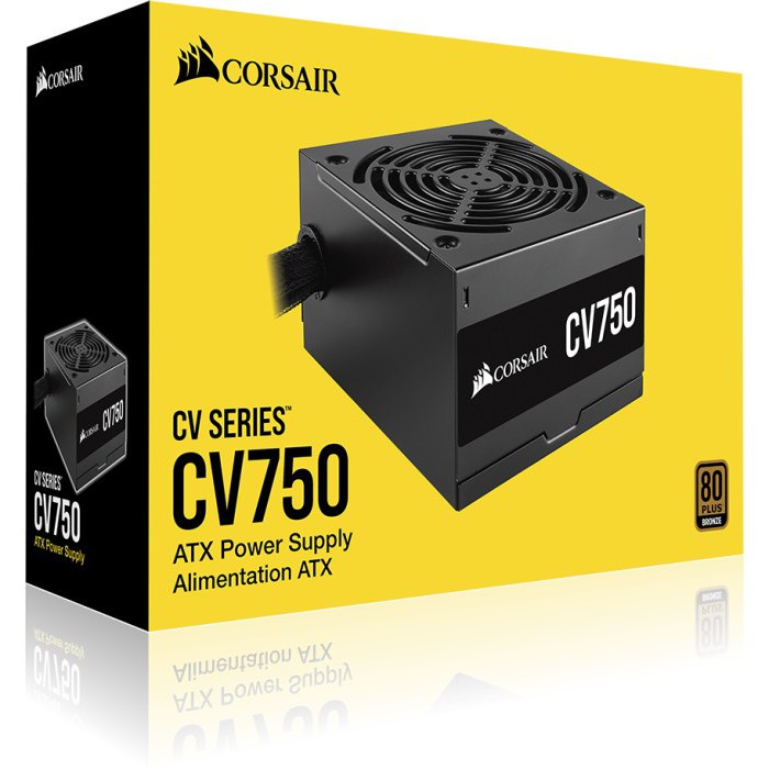 Corsair CV750 - 750 Watt 80 Plus Bronze Power supply NAMPOL GAN