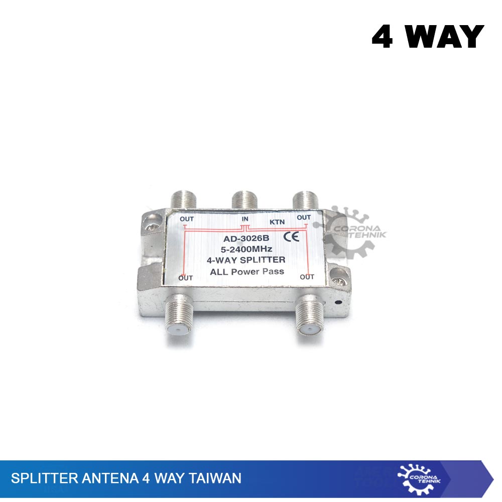 Taiwan - Splitter Antena 4 Way