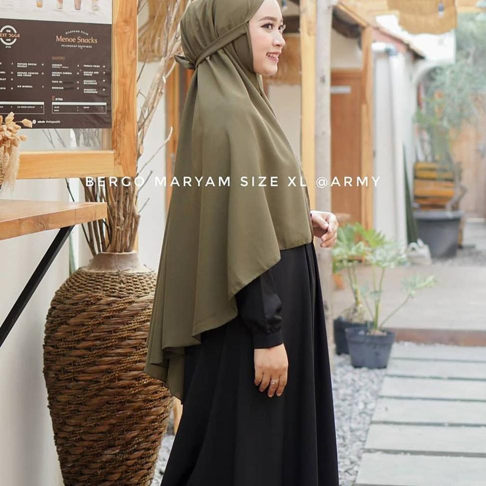 ❪ů❫ Jilbab Instan Bergo Plisket Full Lidi Jumbo Premium Tali Non Pet Termurah ||Serba Murah