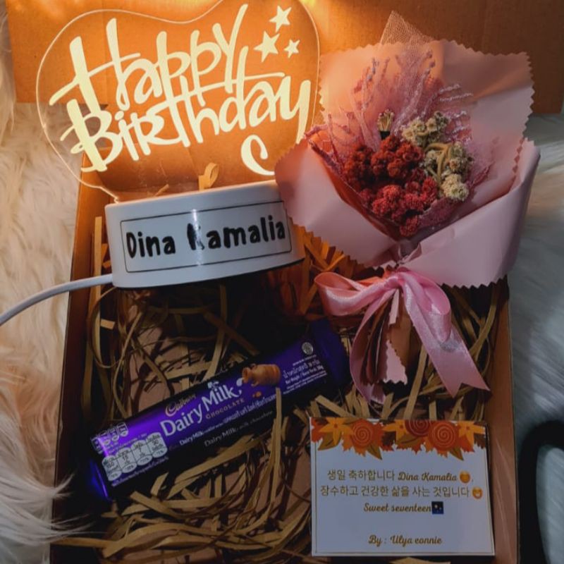 

Hampers Birthday Custom /Kado ultah unik cowok atau cewek