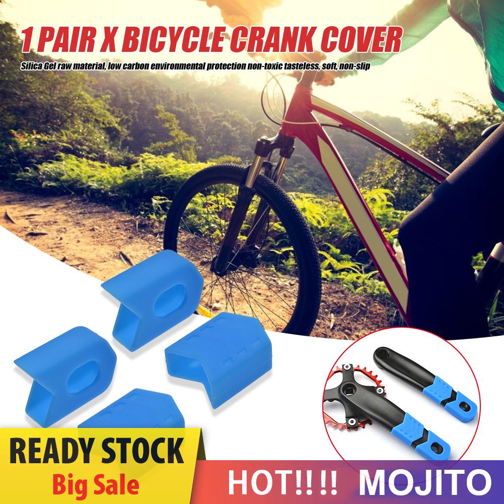 1 Pasang Cover Pelindung Crankset Sepeda Mtb Bahan Silikon