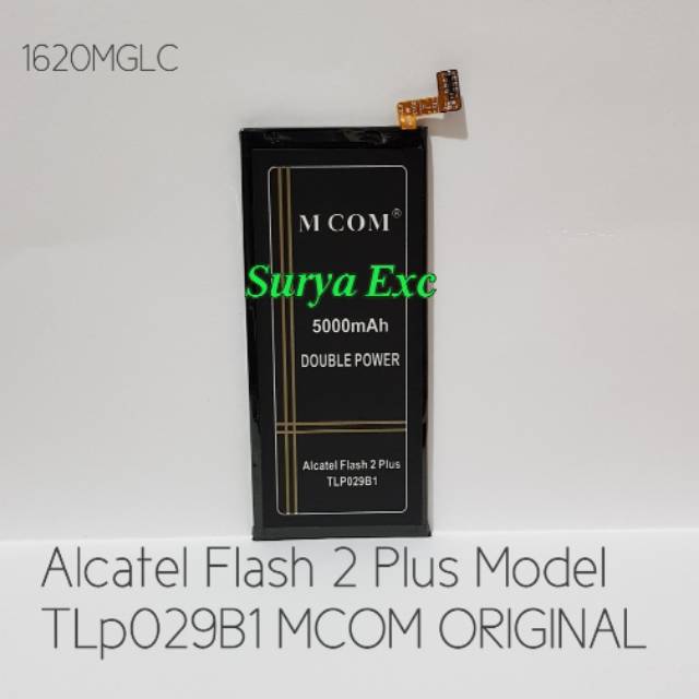 Baterai Alcatel Flash 2 Plus ( 2+) TLp029B1 /Alcatel One Touch Flash 2Plus Double IC MCOM ORIGINAL