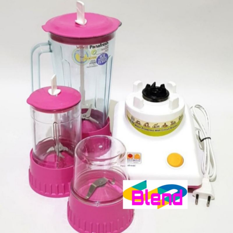 Panafresh Blender 3 in 1 -986- Gelas MIKA Gilingan Bumbu Kering-Basah