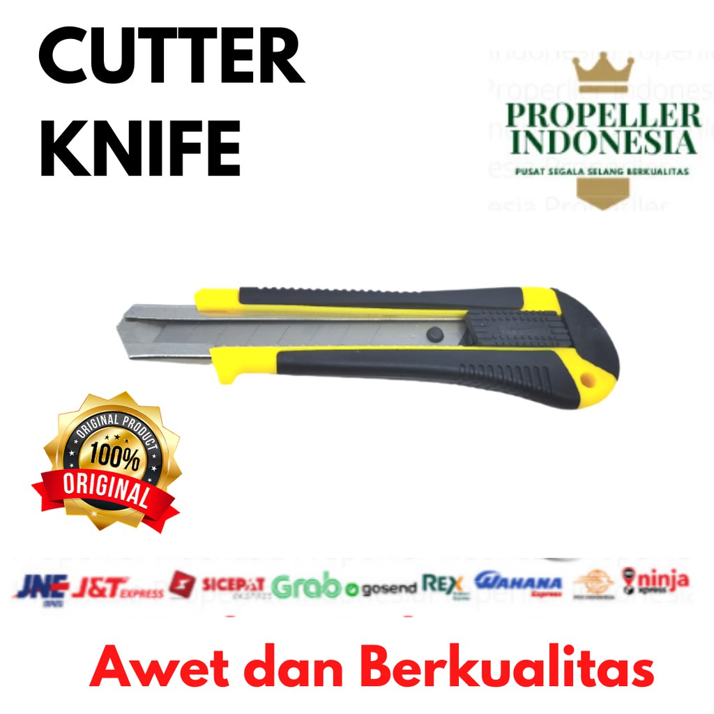 Pisau Cutter Pisau Potong Akrilik Cutter Knife GG Karet Blister