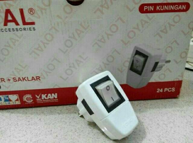 Steker + Saklar Lampu LOYAL